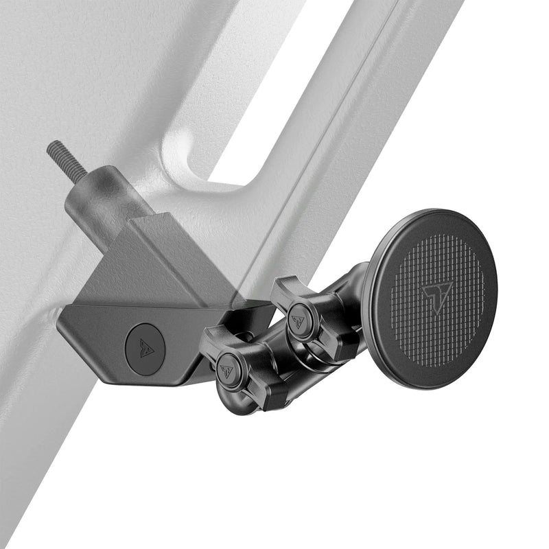 Tackform Link Grab Handle/A-Pillar Mount with Magnetic Phone Holder - Compatible with MagSafe, 2018-2023 Jeep Wrangler JL, & 2020-2023 Jeep Gladiator JT | All-Metal | CNC Billet Aluminum | Black