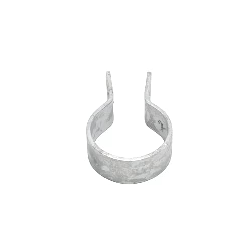 Galvanized Steel Chain Link Brace Band, Durable Steel Chain Link Fence Hardware, Rust-Resistant, Easy Install, Includes Required Bolt (20, 2-3/8") 2-3/8 Inch 20