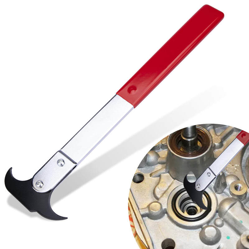 Seal Puller Tool, Oil Seal Removal Tool with Dual Hook, Universal Wheel Seal Twister Puller, Heavy Duty Seal Puller and Installer Kit for Oil and Grease Seals Removal