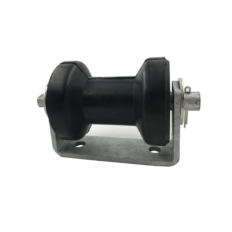 4" 5" Boat Trailer Stationary Spool Keel Roller Bracket Assembly for 2" 2.5" 3" Trailer Tongue Frame 4" roller for 2"-2.5"tongue