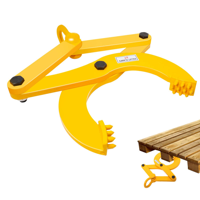 Pallet Puller,3T/6600 LBS Capacity Pallet Jack Puller,Heavy Duty Single Scissor Clamp for Forklift Chain,Pulling Pallets,6.7 Inch Jaw Opening 3T/6600 LBS