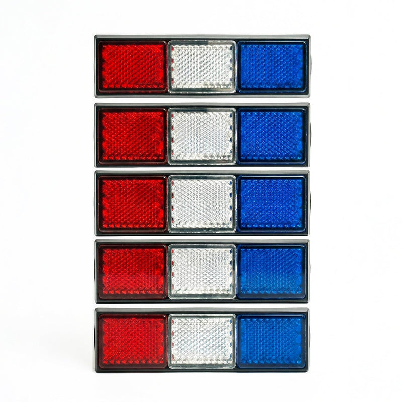  [AUSTRALIA] - P.S. I Love Italy USA Flag Reflective Car Sticker – USA Colors Bumper Stickers, Peel and Stick Automotive Exterior Reflector for Bumper, Fender, Wheel Arch, SUV, Pickup Truck & Trailer 5