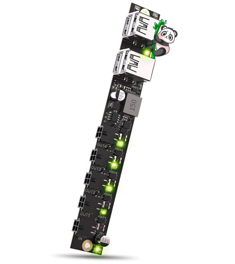 BIGTREETECH Panda Branch Power Expansion Board for Bambu-Lab P1S/P1P/X1C/X1E/A1/A1 Mini 3D Printers, Powering Panda Touch/Panda Knomi/USB Fans/USB Light Strips/AMS/AMS Lite Branch For P1/X1/A1