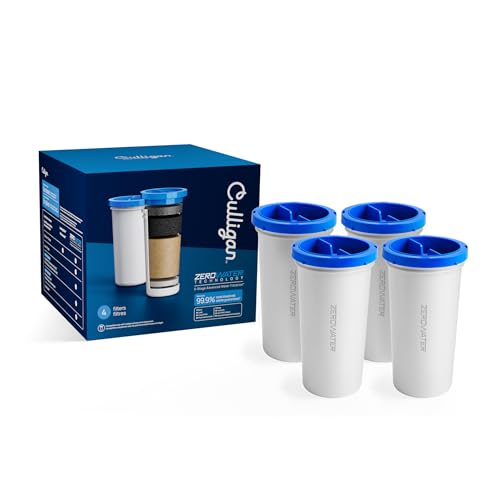 Culligan ZeroWater Replacement Water Filter Removes PFAS 4-Pack