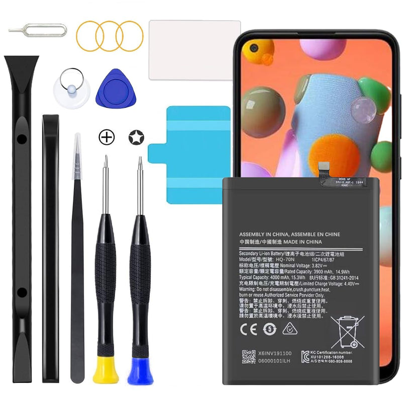 Galaxy A11 Battery,2026 New Upgraded Battery for Samsung Galaxy A11 SM-A115U, SM-A115A HQ-70N/HQ-70T with Full Remove Repair Tool Kit