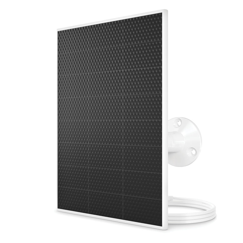 Arlo Solar Panel Charger (White), Arlo Certified Accessory, Weather Resistant, Easy Install (2025 Released), Works with: Essential Series, Go 2, Pro 3/4/5S/6/6 XL, Ultra Series, Wireless Floodlights White