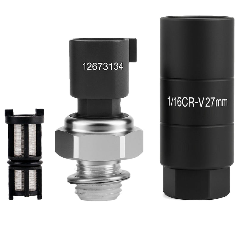 TLPS508 Oil Pressure Sensor with Socket for Chevy GMC Cadillac Silverado Tahoe Suburba Cruze Express Avalanche Camaro Caprice Colorado SS Equinox Canyon Envoy Savana Sierra Yukon Escalade CTS ESV EXT