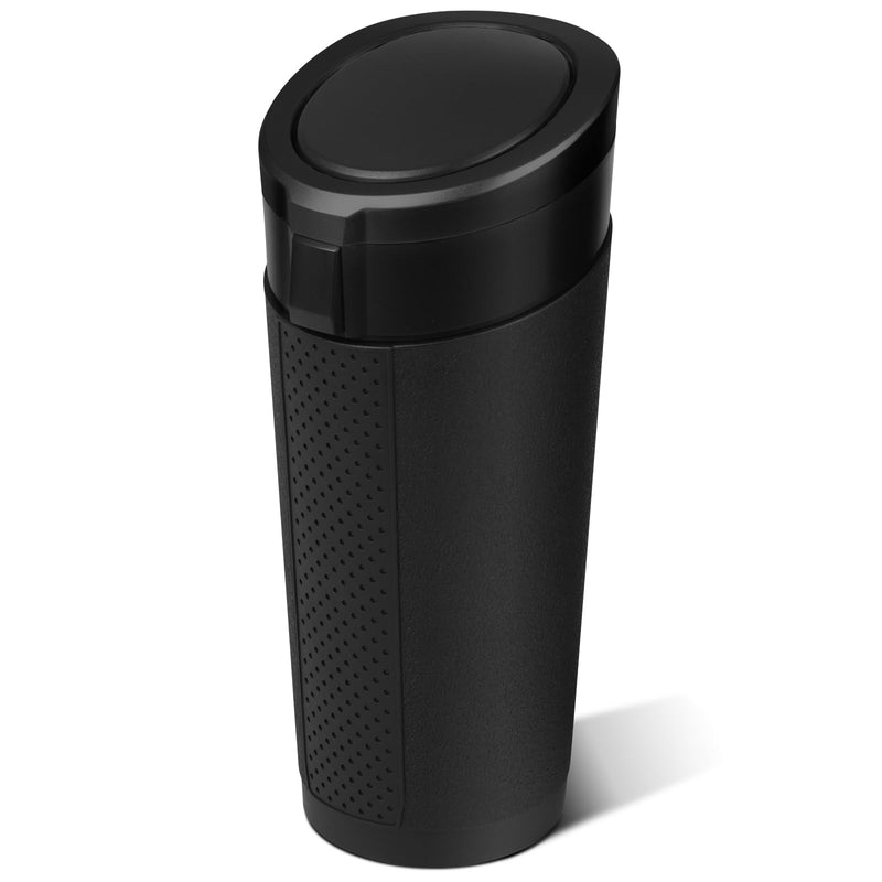 Car Trash Can Bin with Lid - Mini Car Garbage Can Cup Holder-Black Small Leakproof Vehicle Trash Garbage Can Bin-Automotive Car Organizers and Storage for Back Seat SUV Truck Accessories Black 1