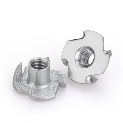 304 Stainless Steel T-Nuts 4-Pronged 5/16"-18 (50 PCS) 50.0