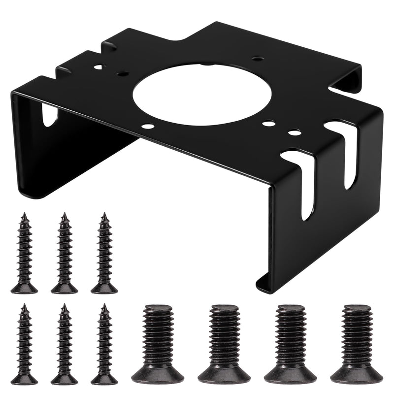 Under Desk Mount for 2024 Mac Mini M4/M4 Pro, Wall Mount Metal Under Desk Stand with Screws Behind Monitor Bracket Case Protector Holder Accessories for Economizing Space(Black)