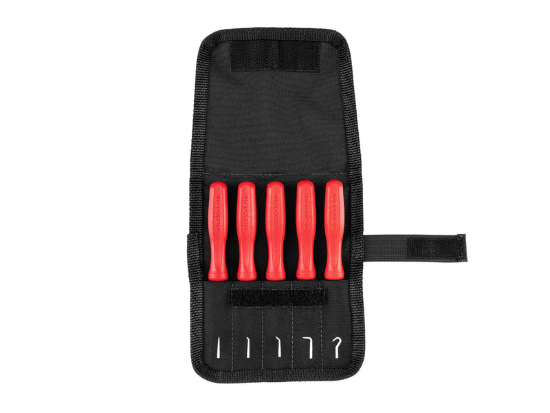 TEKTON Blunt Pick and Hook Set with Pouch (5-Piece) | PNH90404 | Made in USA Blunt Pick and Hook Set (5-Piece, Pouch)