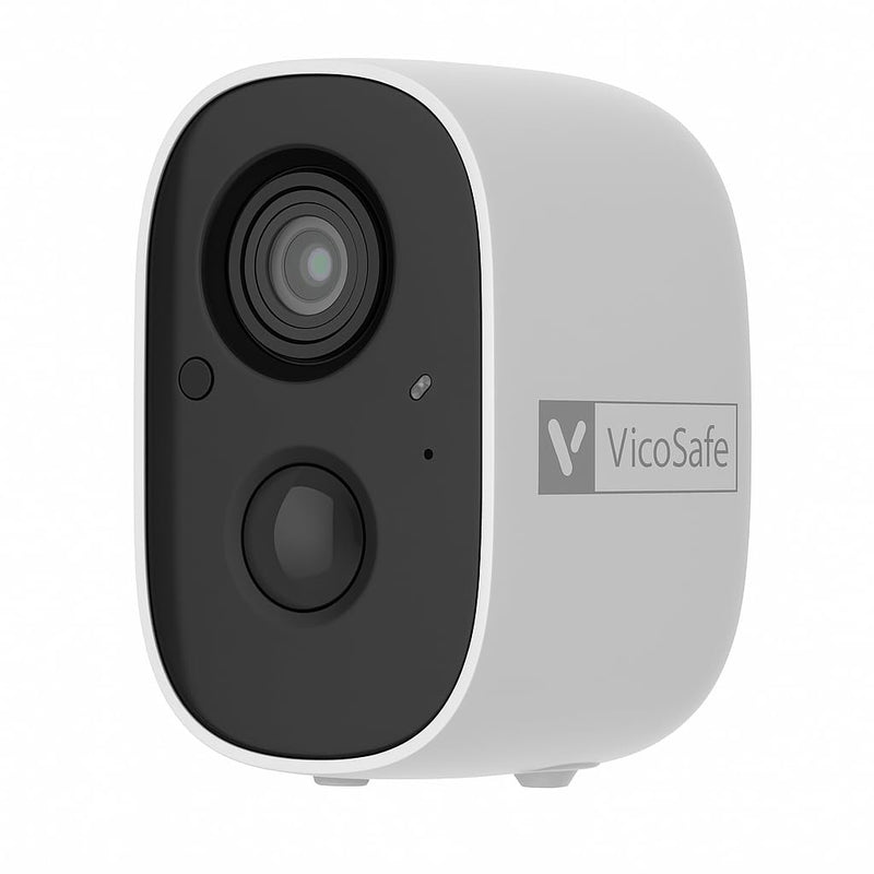 VicoHome CG6 Outdoor Security Camera Wireless, 2K Color Night Vision, AI Motion Detection, 2-Way Talk, Battery-Powered WiFi, IP65 Weatherproof, Spotlight Siren Alarm, Free Cloud/SD Storage White