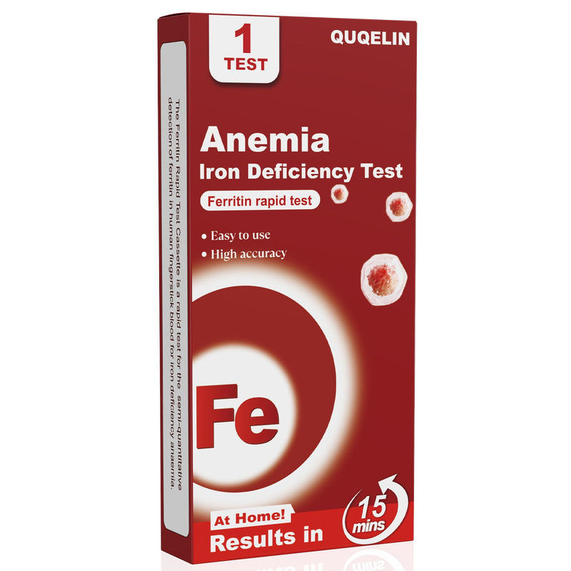 Iron Deficiency Test Kits: 1 Packs Iron Level Test Result in 15 Mins (1)