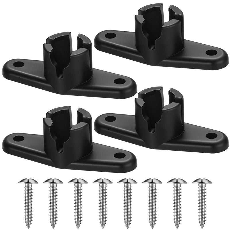 BBTO 4 Pcs Awnings Ball End Bases Compatible with Trimline Plastic Pop up Camper Awning Ball End Bases Compatible with Dometic Trim Line Camper Rafte Replacement Parts