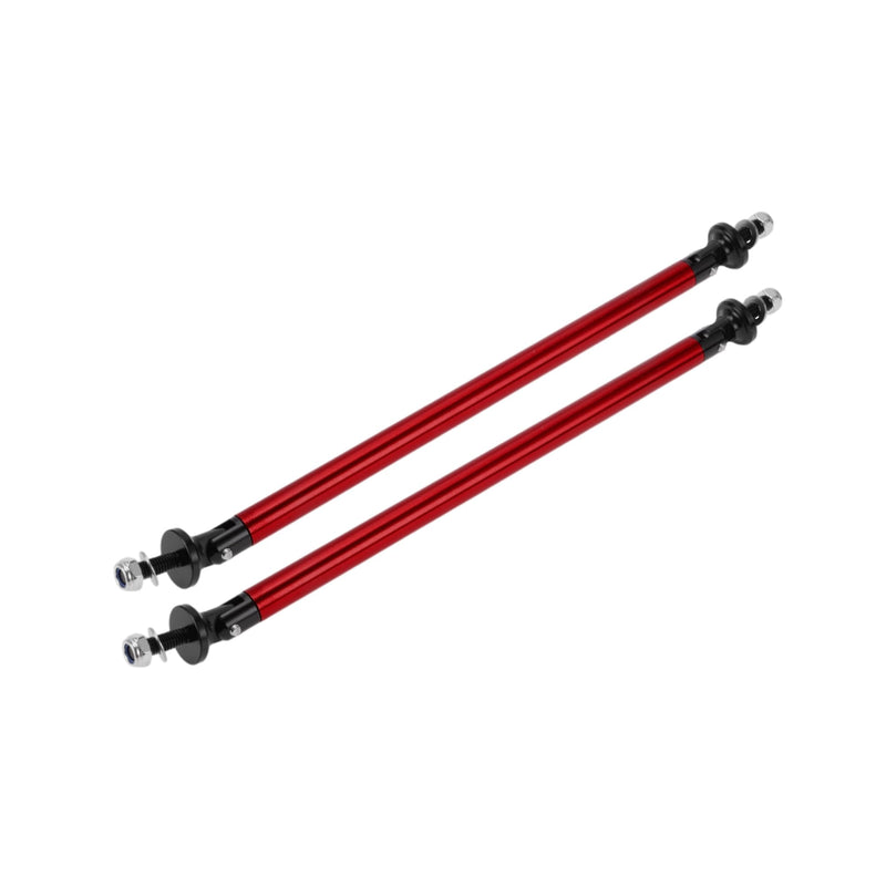 2pcs 200mm/7.87in Car Splitter Support Rods Adjustable Front Rear Bumper Lip Splitter Strut Rod Tie Support Bars Aluminum Alloy Red Stable