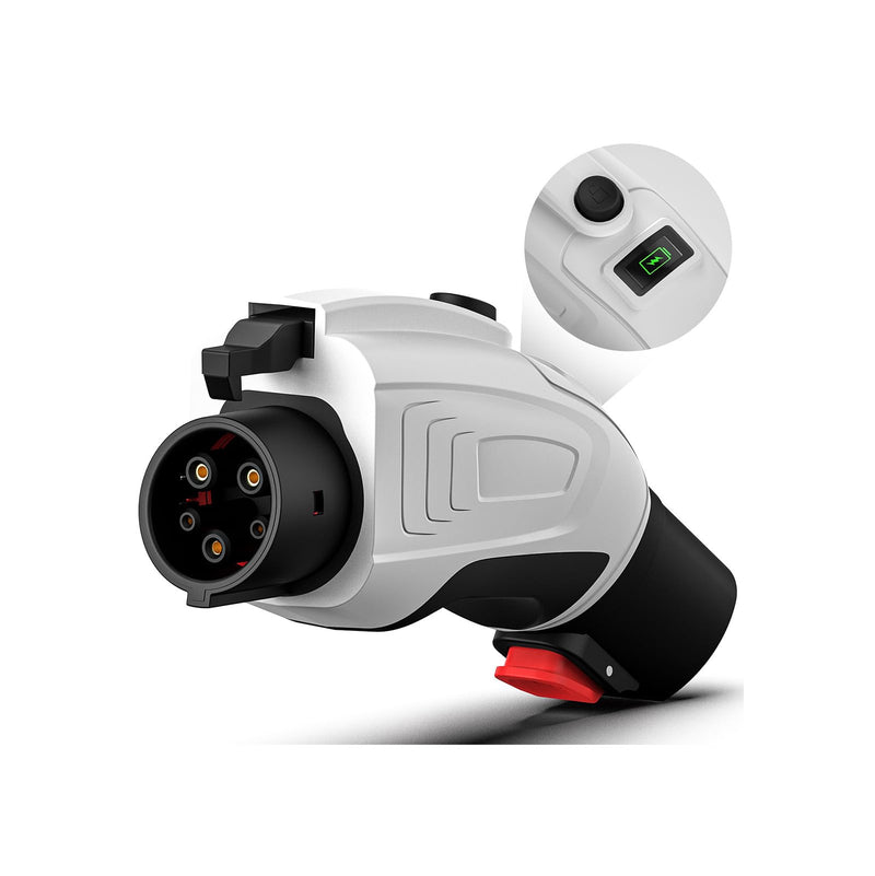 Tesla to J1772 Adapter NACS to J1772 Adapter for BMW, Rivian, Ford, Chevy, Volvo, Mercede EV Charging, 60 Amp 250V Tesla Charger Adapters w/LCD Display Tesla to J1772 White