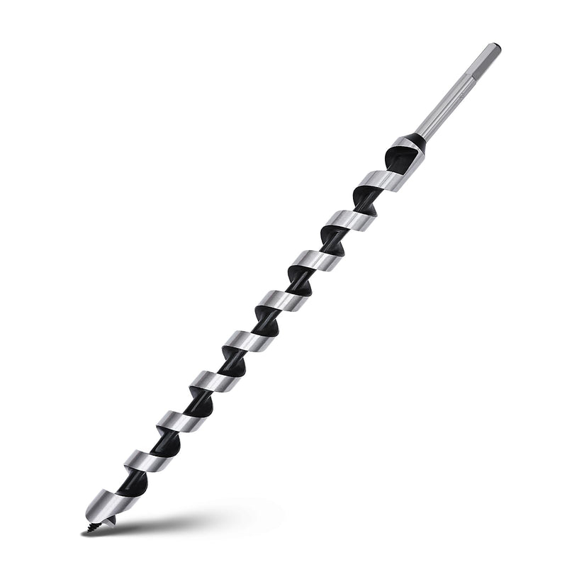 1 x 18 inch Auger Drill Bit for Wood,Hex Shank Ship Auger Bit for Soft Wood, Hard Wood, Plastic, Composite Materials and DIY Projects 1 in x 18 in