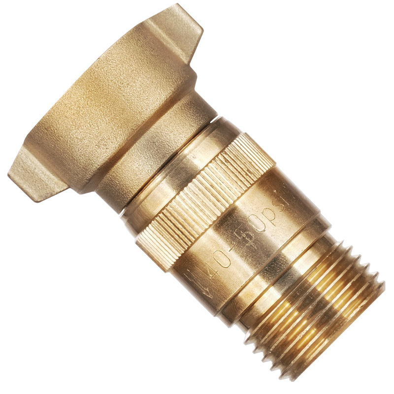 SheeChung RV High Flow Water Pressure Regulator, Brass Lead-Free 40-50 PSI Pre-Set Water Pressure Reducer with Filter, Fits 3/4" GHT for RV, Camper, Trailer, Garden Hose BRASS01