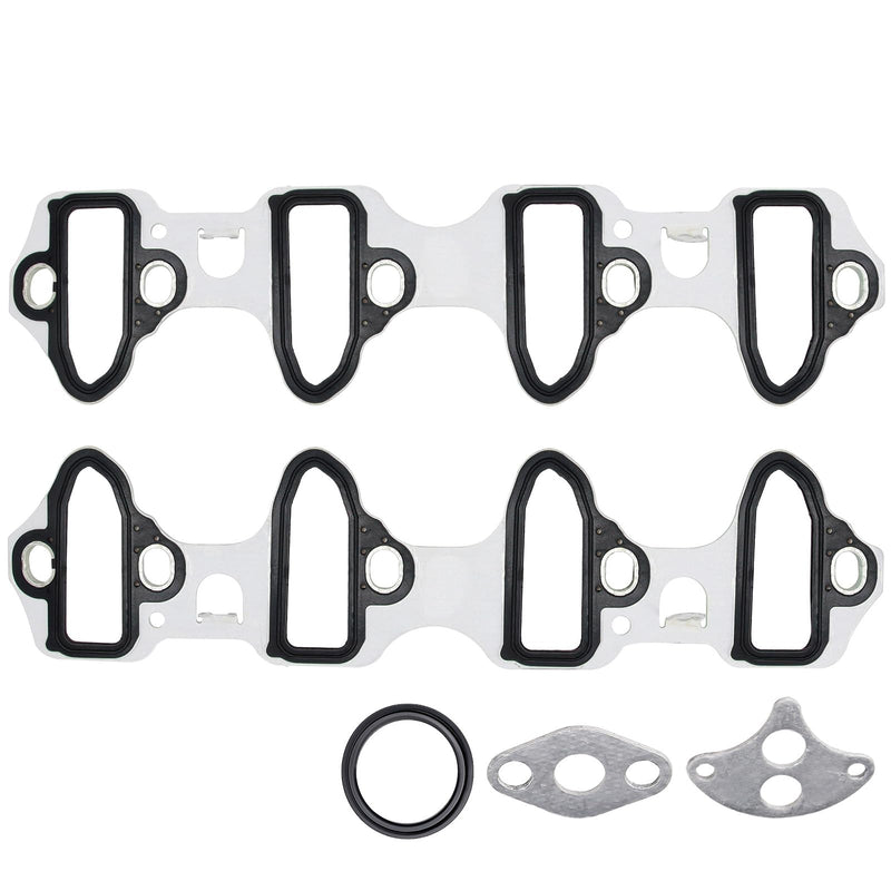 Sorello Engine Intake Manifold Gasket Set Compatible with Chevy Avalanche Express Silverado Suburban GMC Savana Sierra for Cadillac Escalade Hummer 4.8L 5.3L 6.0L 6.2L - Replaces 89060413 MS98016T
