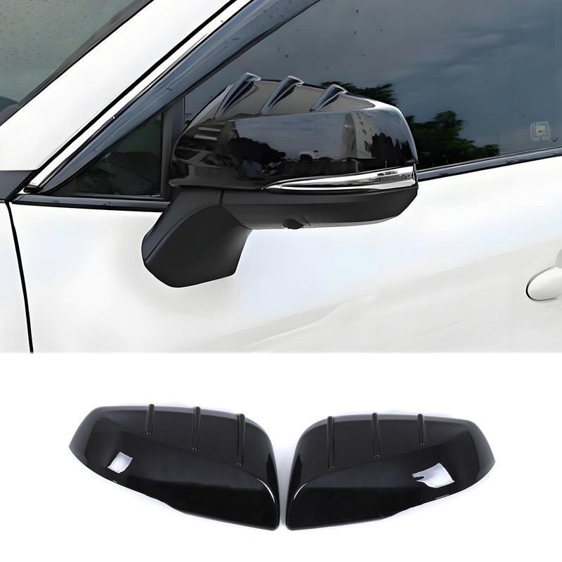 Car Door Rear View Mirror Cover Cap Compatible with Toyota Grand Highlander 2024 2025 2026,ABS Car Outside Side Rearview Mirror Cover Trim Accessories (Glossy Black-A) Glossy Black-A