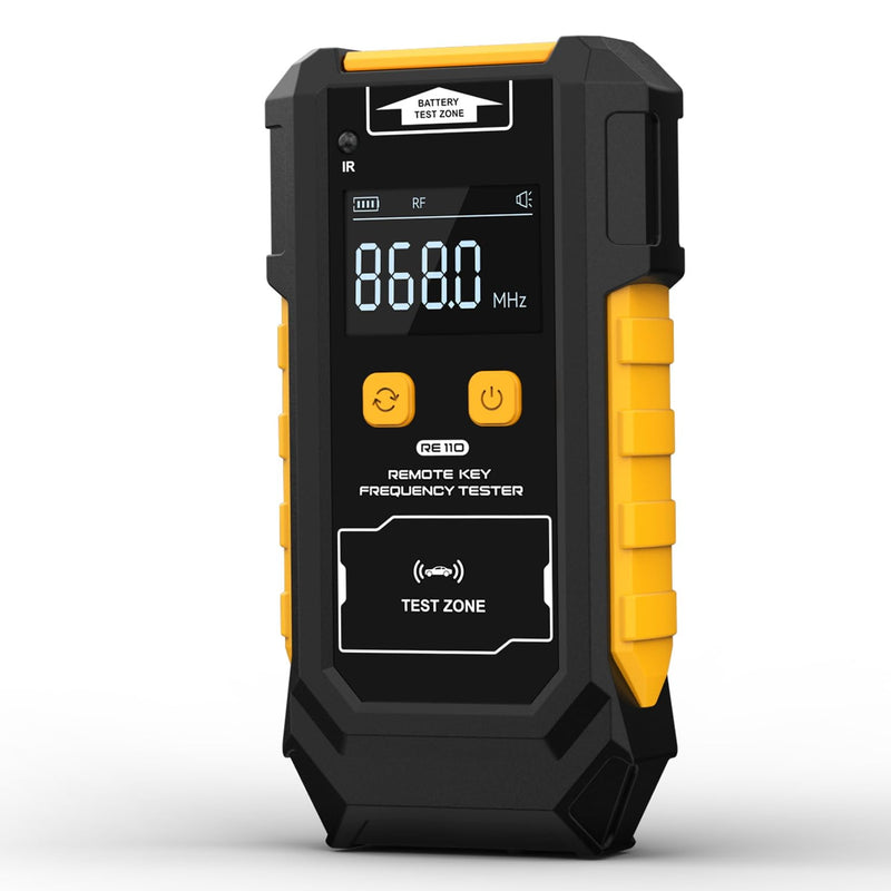 3-in-1 Universal Remote Key Tester with HD Display - Infrared Signal Testing, Key Frequency Detection & Button Battery Voltage Check, 315/433/868/902MHz, 2 Power Supply Methods with Bracket