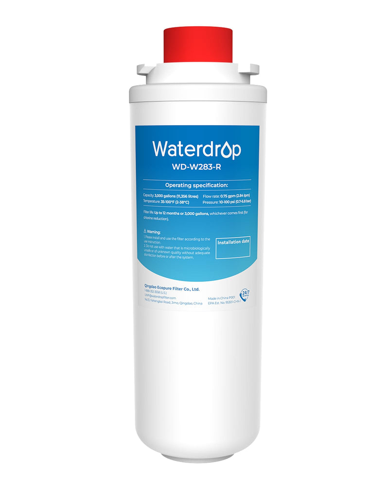 [With Chip] Waterdrop W283-R Replacement for Elkay® 51300C, WaterSentry 51300C, Elkay® EZH2O® and Halsey Taylor® Bottle Filling Stations, NSF/ANSI 42 Certified, 1 Pack