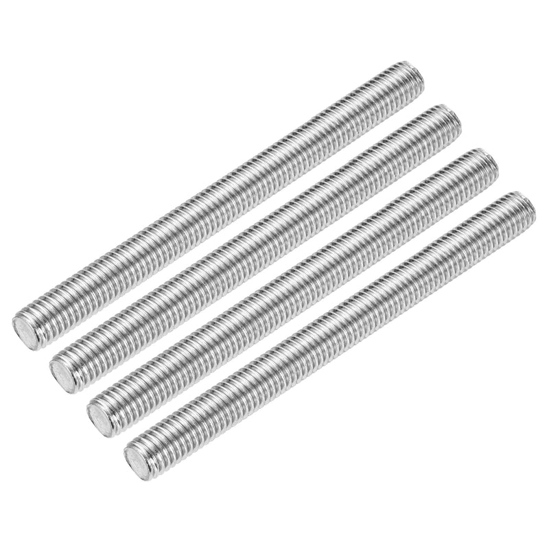 MECCANIXITY Fully Threaded Rod 1/2"-13 UNC Thread Pitch 304 Stainless Steel Right Hand Threaded Rods Bar Studs,10 inch 4 Pack 1/2"-13 UNC x 10 inch