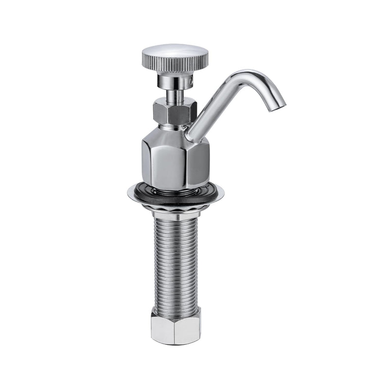 Kitchen Faucet Single Hole Dipper Well Faucet 0.5 GPM Flow Coffee Shop Bar Counter Sink Faucet Deck Mount Commercial Food Washing Tool for Washing Ice Cream or Coffee Spoons, Brass