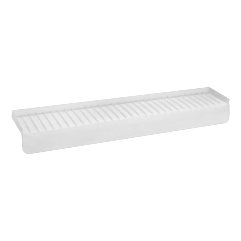 Snuggery 30"x4" Silicone Sink Edge Protector - Splash Guard with Suction Cups & 5° Tilt, Cuttable Edge Guard for Kitchen Sink, Bathroom,Granite & Quartz Countertops(White) 4"x30"