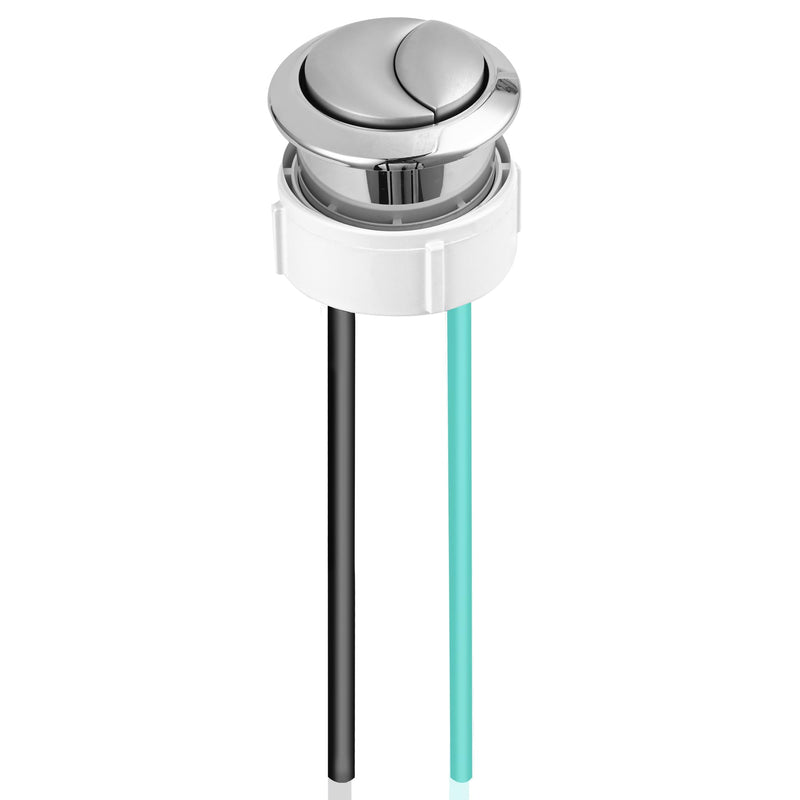 38mm Toilet Push Button Replacement, Dual Flushing Toilet Push Button Spare Parts, Compatible with Geberit & Kohler Part, Satin Chrome, Easy to install, 1Pack 1 Pack