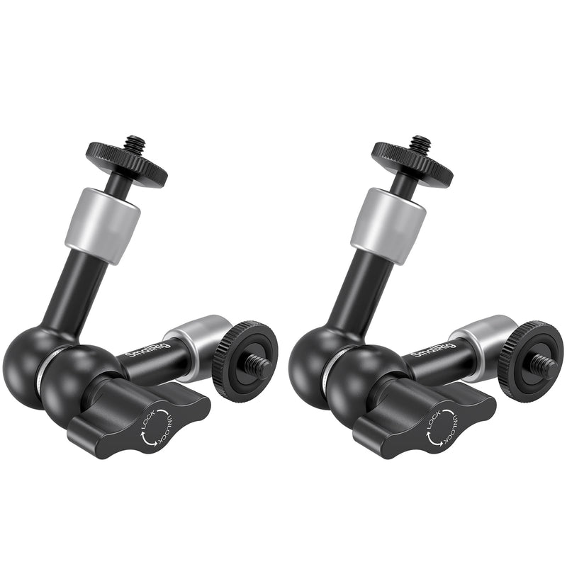 SmallRig 5.5-inch Magic Arm 2-Pack, Articulating Adjustable Friction Arm Mount with 1/4"-20 Thread Screw, for Camera Monitor/LED Light Setup, 5316