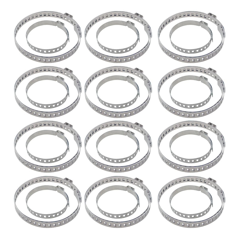 24PCS CV Boot Clamp Kit, Adjustable Axle CV Joint Boot Crimp Clamps, Stainless Steel Drive Shaft CV Boot Band Clamps Repair Tool Kit (12PCS Large+12PCS Small)