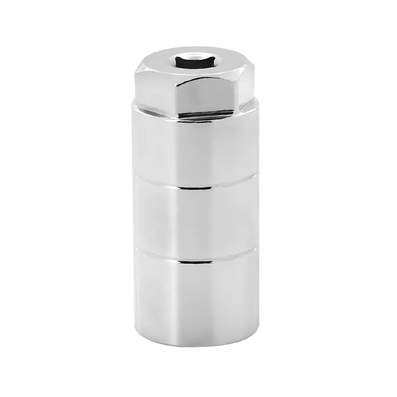 Car Oil Pressure Sensor Socket, 1/16 Auto Socket Switch Fits 3/8" Drive 1 1/8" Hex Wrench, Professional Vehicle Accessories for Quick Removing Installing Oil Sending Unit (White) White
