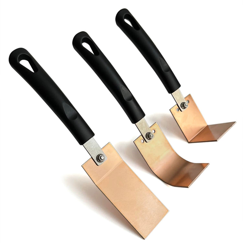 Copper Spoon Welder Backer Tools Welders Helper MIG Spot Welding Equipment with 3 Plate Set, Flat/Angle/Curved Copper Paddle Backer 3 Sets