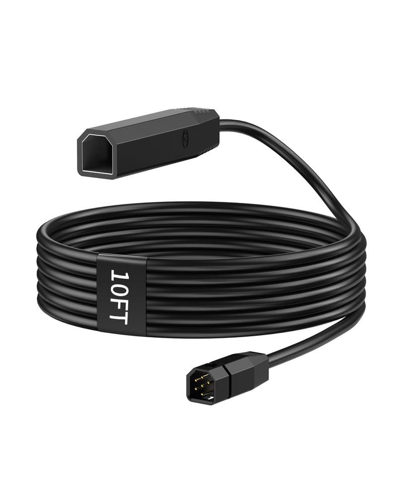 vhbw 10FT Extension Cable Compatible with Humminbird Transducer 720096-2 ECM30 Extension Cable for Helix 5 7 8 9 10 12 15, PiranhaMAX