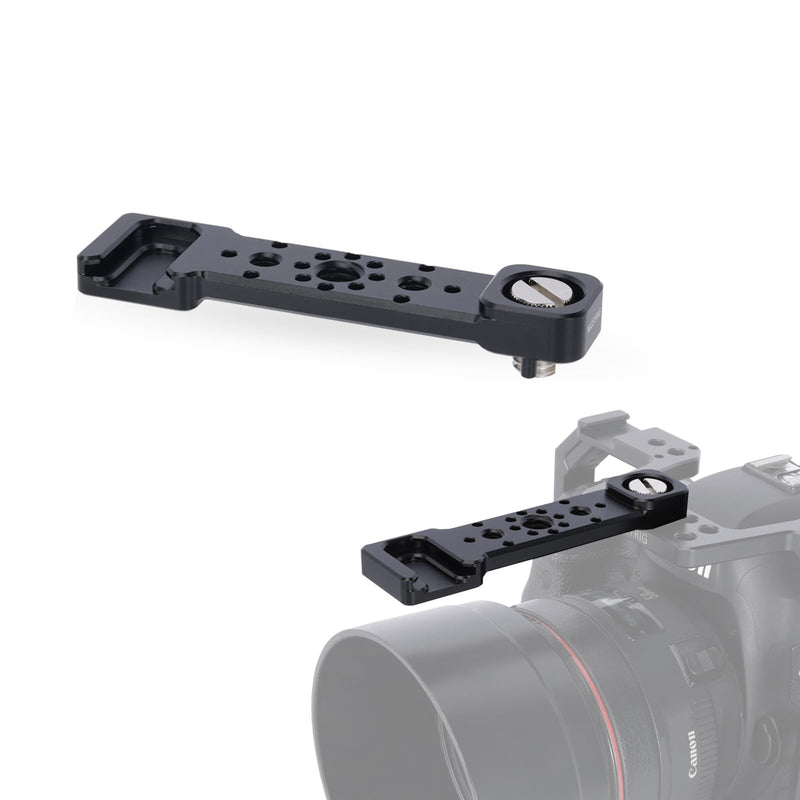 NICEYRIG Cheese Plate Cold Shoe Bar for ARRI Locating Hole, Camera Accessory Easy Expansion Bracket Applicable for Power Bank Clamp, Field Monitor Mount, Magic Arm, Microphone, LED - 609