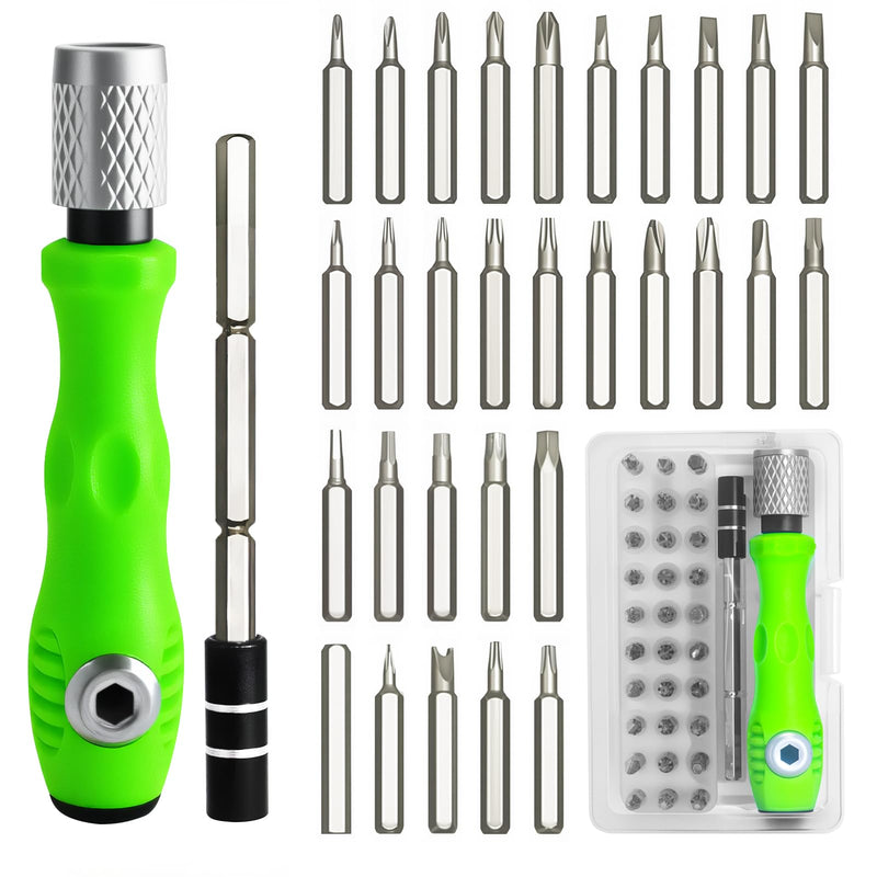 32 in 1 Small Precision Screwdriver Set, Zoikuloi Magnetic Mini Screwdriver Set, Professional Tiny Repair Tool Kit for Glasses, Watches, Laptop, Electronics, Toys, Jewelry, Computers