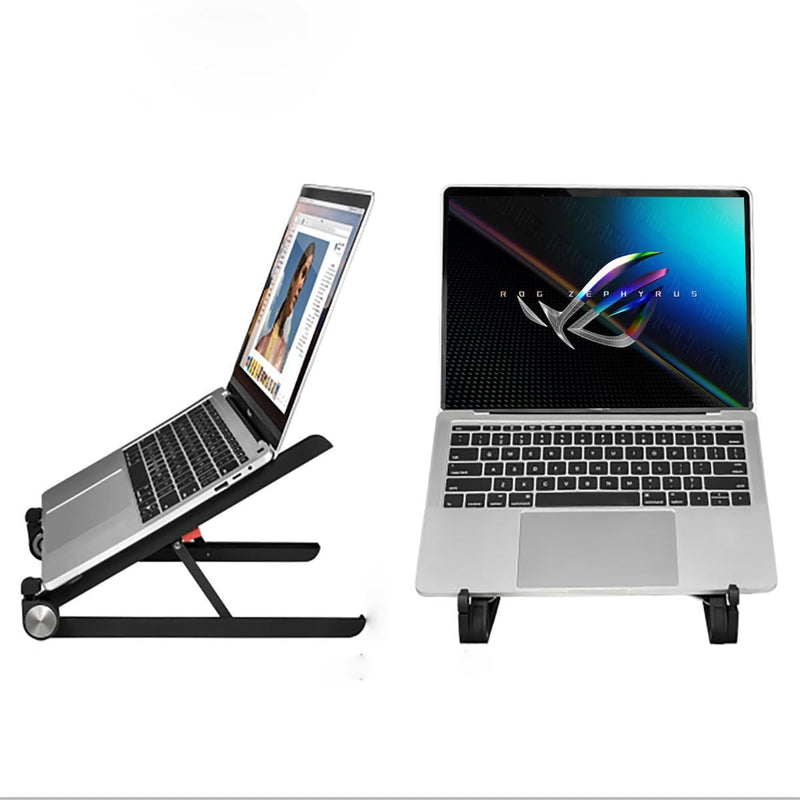 Portable Laptop Stand for Asus ROG Zephyrus G16 G14 G15 M16 M15 S S17 Zephyrus Duo 16 15 ROG Flow X16 14 15 16 17 inch Gaming Laptop.Made of Reinforced Nylon, 304 Stainless Steel and Silicone.Black