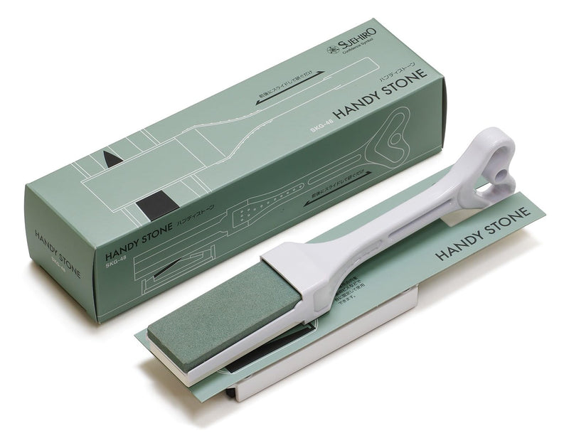 Suehiro Handy stone SKG-48 Handheld sharpening stone [Anyone Foolproof Whetstone] #220, #1000 made in Japan. [Japan ver. (No English manual)]