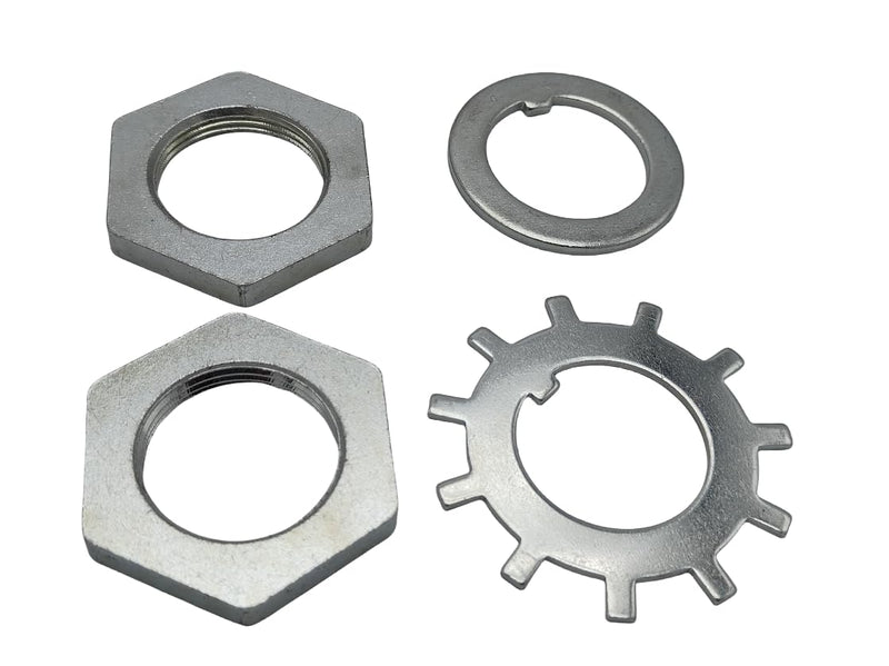 Replacement 1-1/2" Trailer Spindle Washer Nut Kit K71-367-00 Fits 9K 10K GD Round Spindle End Axle (Includes Tongue Washers 005-070-00 Tang Washers 005-071-00 JAM Nuts 006-096-00)