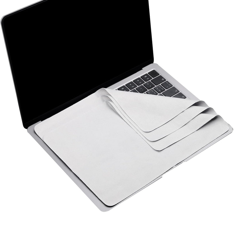 3 Pack Microfiber Liner Cleaning Cloth 15" 16" MacBook Air 15.3/MacBook Pro 15 /MacBook Pro 16 inch Screen Keyboard Imprint Protection, Keyboard Protector for MacBook Air/Pro 15"/Pro 16-Grey