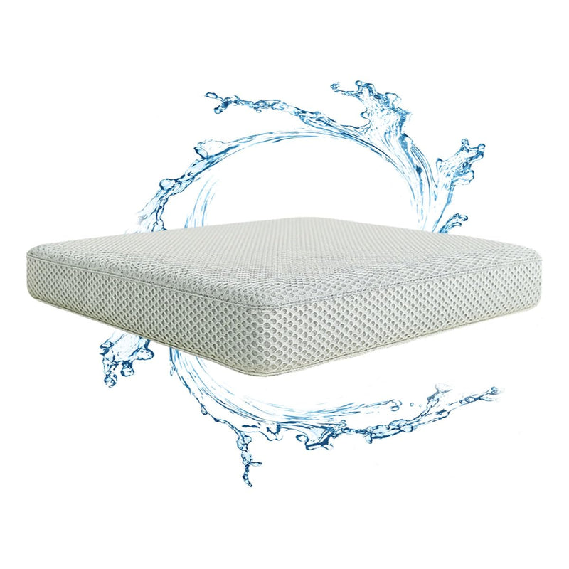 Shower Seat Cushion,Thickened Shower Chair Cushion 4D Air Fiber Material,Machine Washable and Fast Drying Suitable for Shower Seats Bathtub Baths, Poolside Scenes，Light Gray Light Gray