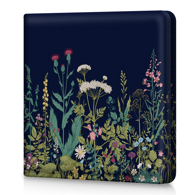 Car Registration and Insurance Card Holder，Vehicle Glove Box Car Organizer，Accessories Case for Storing Driving Licences, Cards, Documents Black flower