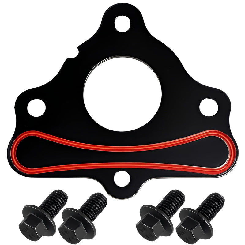 FUSCH Camshaft Retainer Thrust Plate Gasket with Bolt Kit Compatible with All GM LS LT Gen III IV V Engines LS LS1 LS2 LS3 LQ4 LQ9 4.8L 5.3L 6.0L 6.2L Replace# 12589016