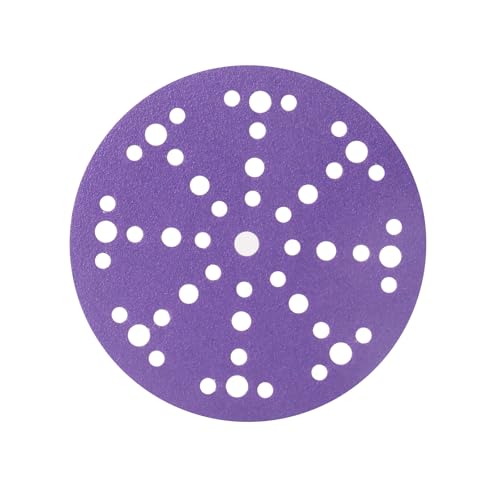6 Inch 49 Hole Sanding Discs 800 Grit 50 Pcs Ceramic Sanding Discs 50.0
