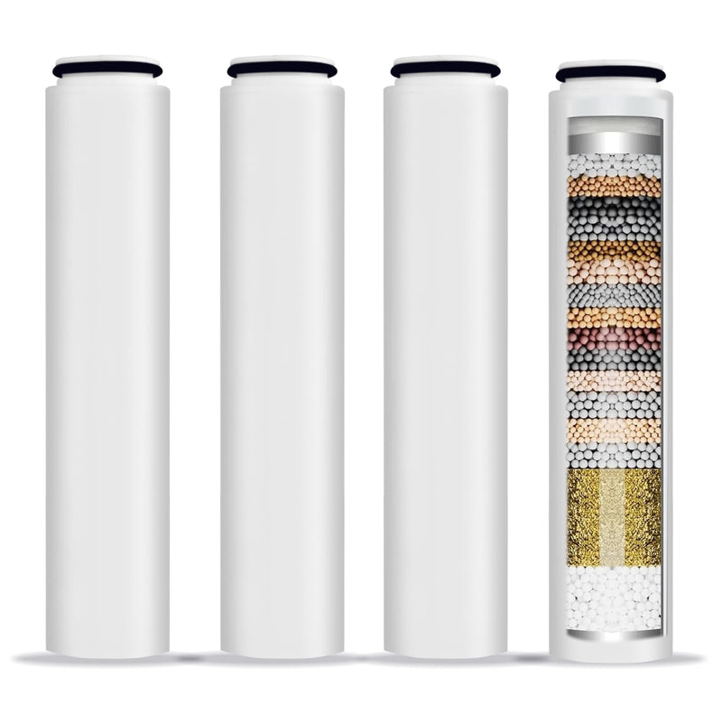 4 Pack Replacement Filters Compatible With Cobbe® Handheld Shower Head,Water Filter For Water Softening,Removes Chlorine(White)