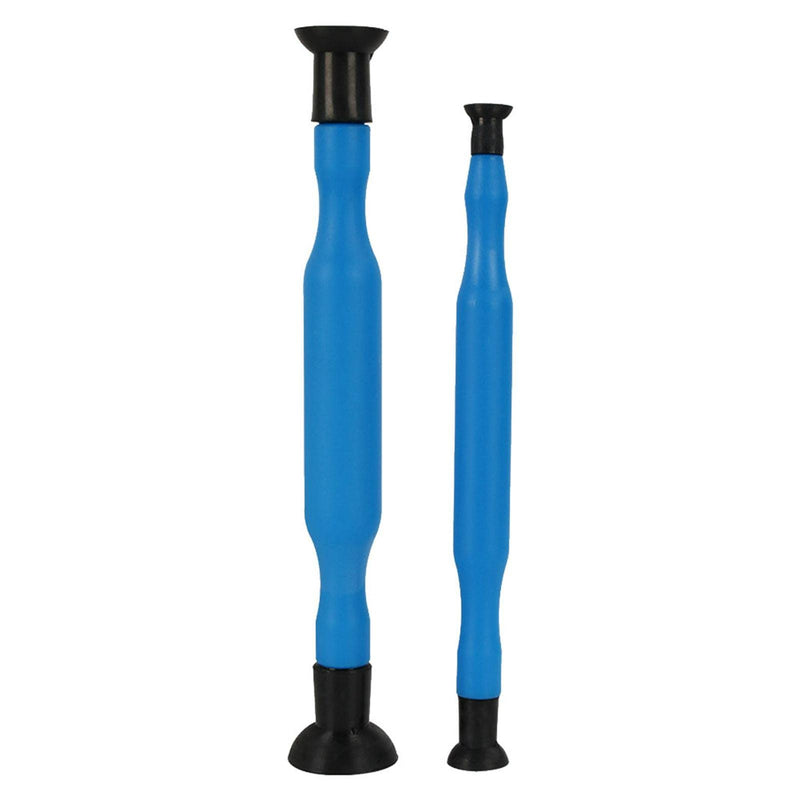 2pcs Double Ended Valve Hand Lapping Grinding Tool Kit, Manual Grinding Stick with Sucker Cups Cylinder Valve Lapping Stick for Vehicle Oil Systems Maintenance and Repair(Color:Blue) blue