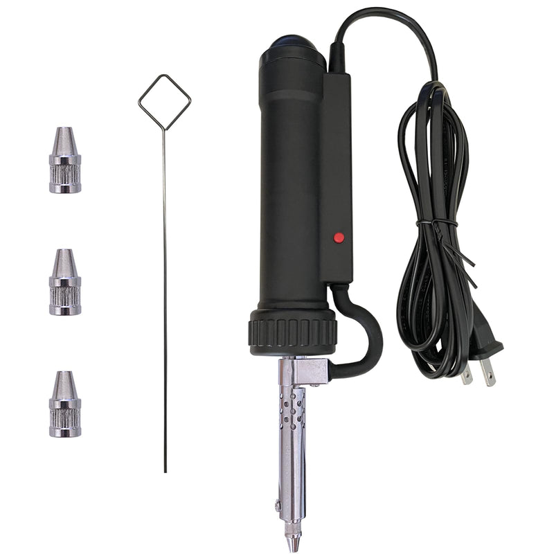 Electric Solder Sucker Vacuum,Automatic Desoldering Pump,Black Desoldering Tool For One-Handed Use And Reliable Suction,Designed for extended use Tin Removal Work Ac110v 30w Desoldering Gun Black