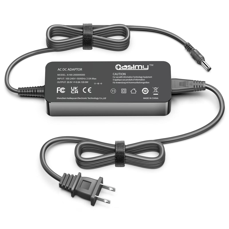20V 6A 120W Power Adapter Compatible with TobenONE DisplayLink Docking Station TobenONE Quad Display Monitor K1211-200600D UDS033B Charger Power Supply Cord