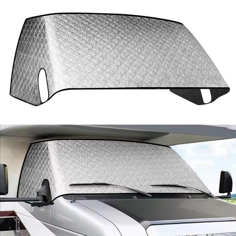 RV Windshield Cover Compatible with Ford E450 Class C 1997-2025 RV Front Window Motorhome Cover Sunshade/Snow Cover